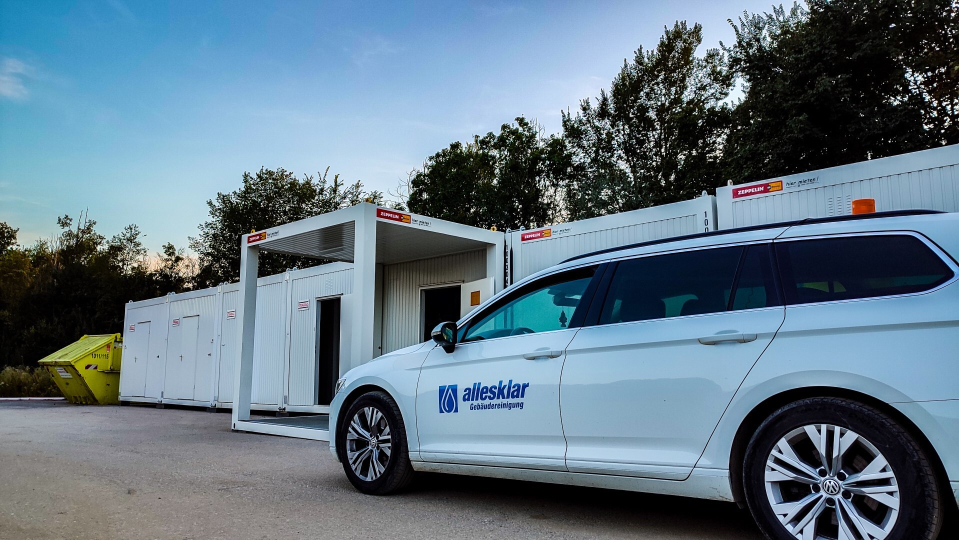 allesklar Gebaeudereinigung Containerreinigung Baucontainerreinigung Bensheim