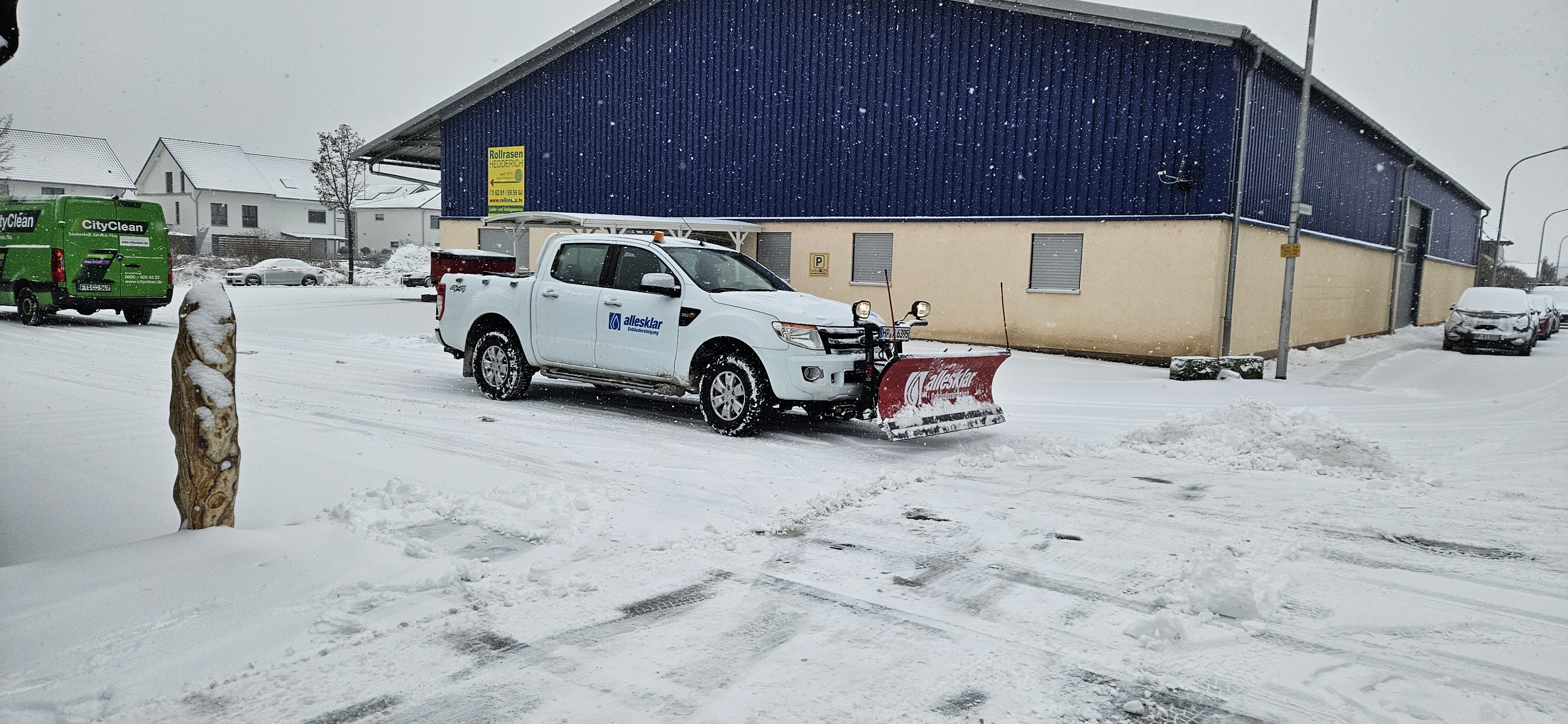 allesklar Gebaeudereinigung Winterdienst und Schneeräumung mannheim